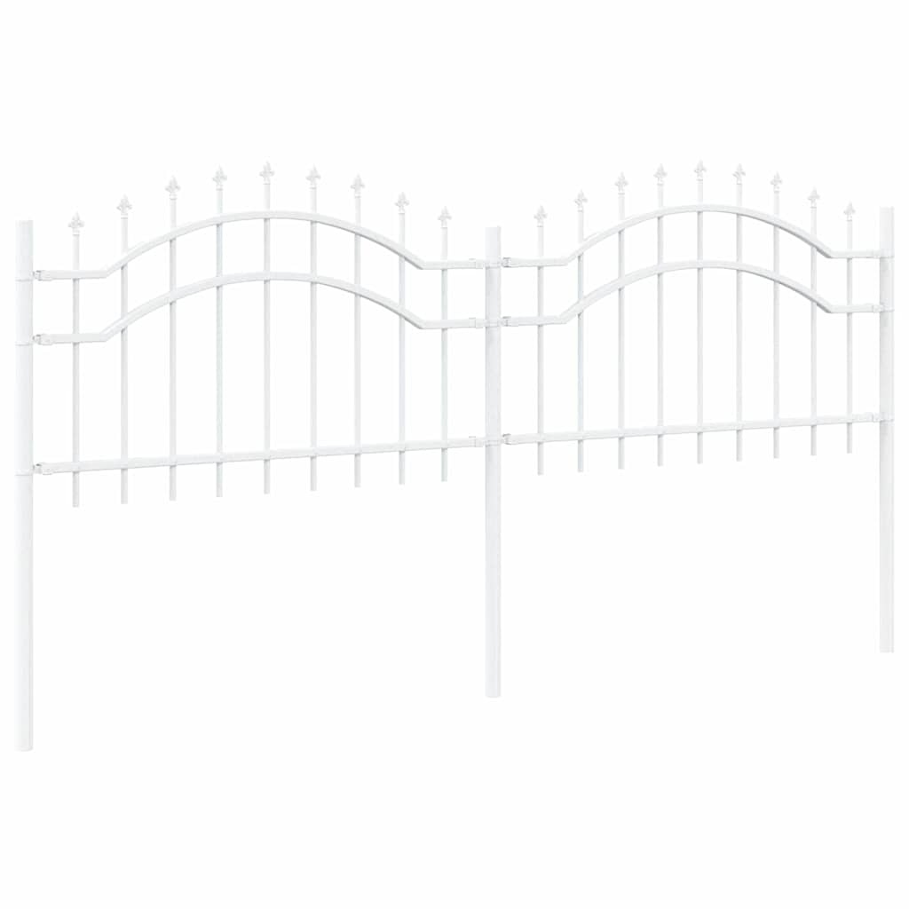 Garden Fence Woerden White 240 x 115 cm Powder-coated steel