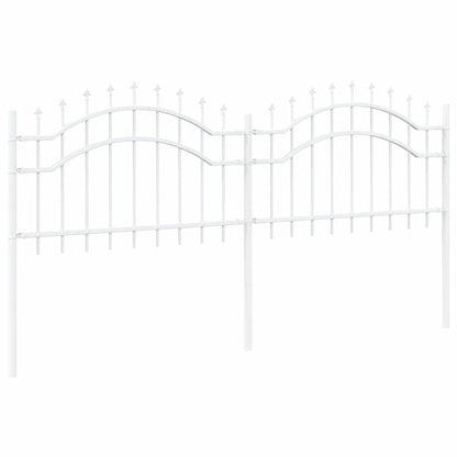 Garden Fence Woerden White 240 x 115 cm Powder-coated steel
