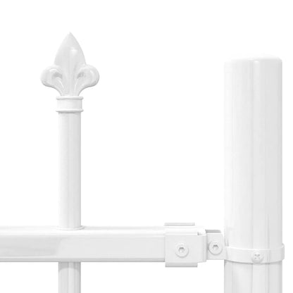 Garden Fence Woerden White 240 x 140 cm Powder-coated steel