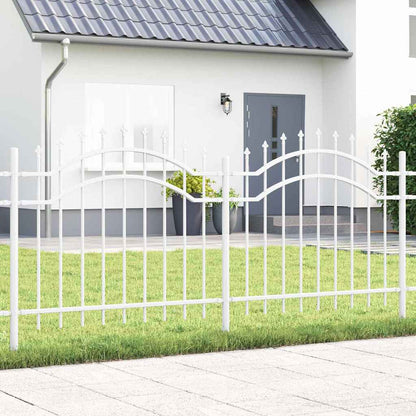 Garden Fence Woerden White 240 x 140 cm Powder-coated steel