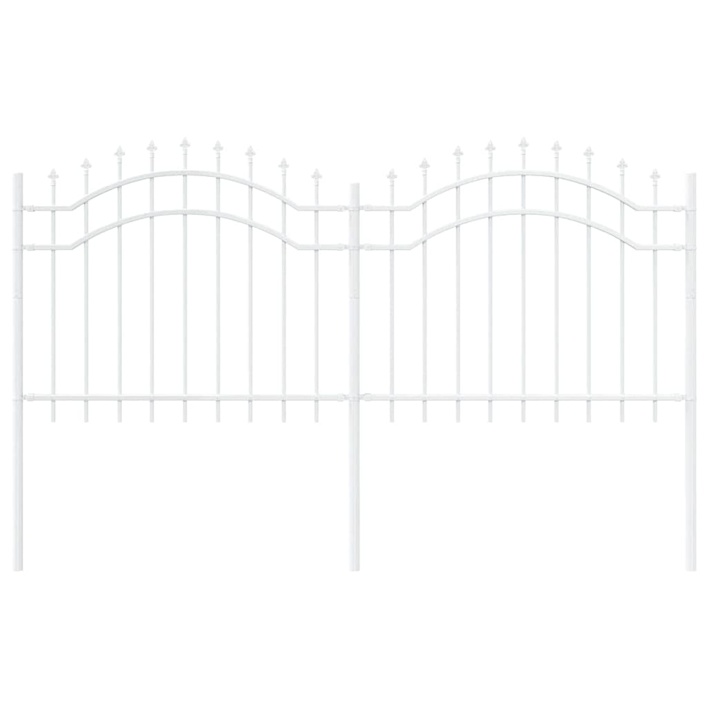 Garden Fence Woerden White 240 x 140 cm Powder-coated steel