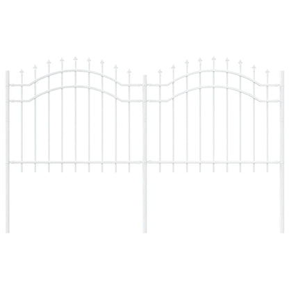 Garden Fence Woerden White 240 x 140 cm Powder-coated steel