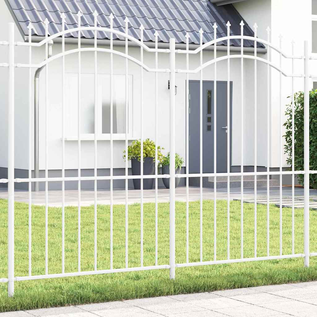 Garden Fence Woerden White 240 x 215 cm Powder-coated steel