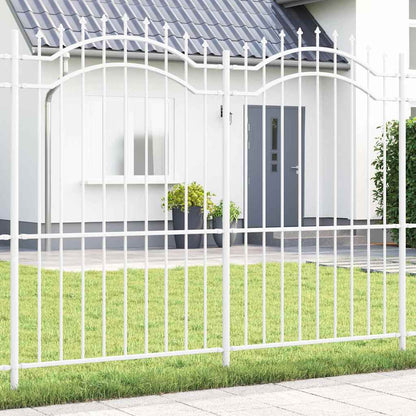 Garden Fence Woerden White 240 x 215 cm Powder-coated steel
