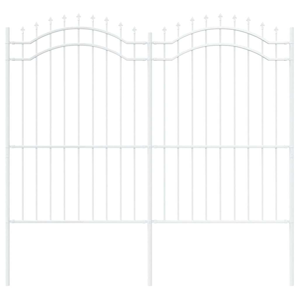 Garden Fence Woerden White 240 x 215 cm Powder-coated steel