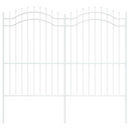 Garden Fence Woerden White 240 x 215 cm Powder-coated steel