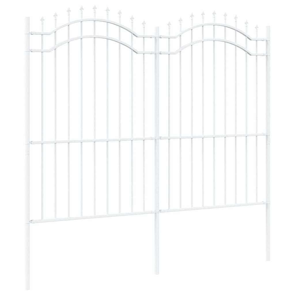 Garden Fence Woerden White 240 x 215 cm Powder-coated steel
