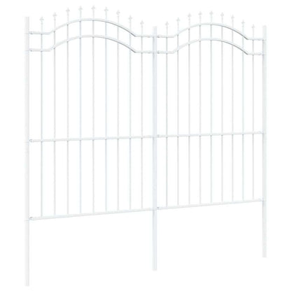 Garden Fence Woerden White 240 x 215 cm Powder-coated steel