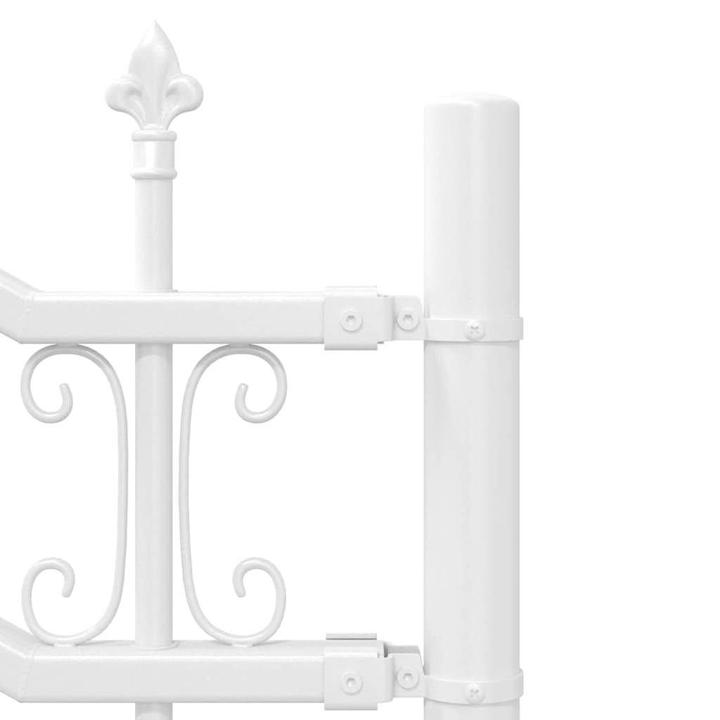 Garden Fence KAMPEN 240 x 118 cm Mesh Powder-coated steel White