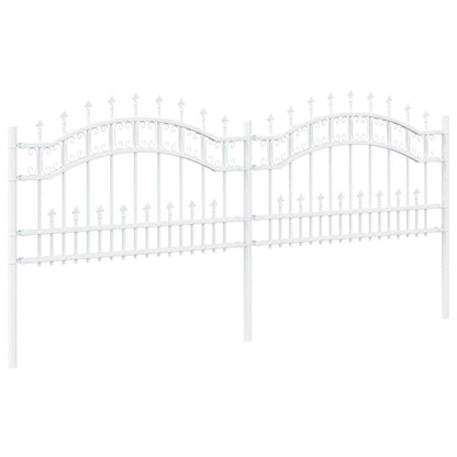 Garden Fence KAMPEN 240 x 118 cm Mesh Powder-coated steel White