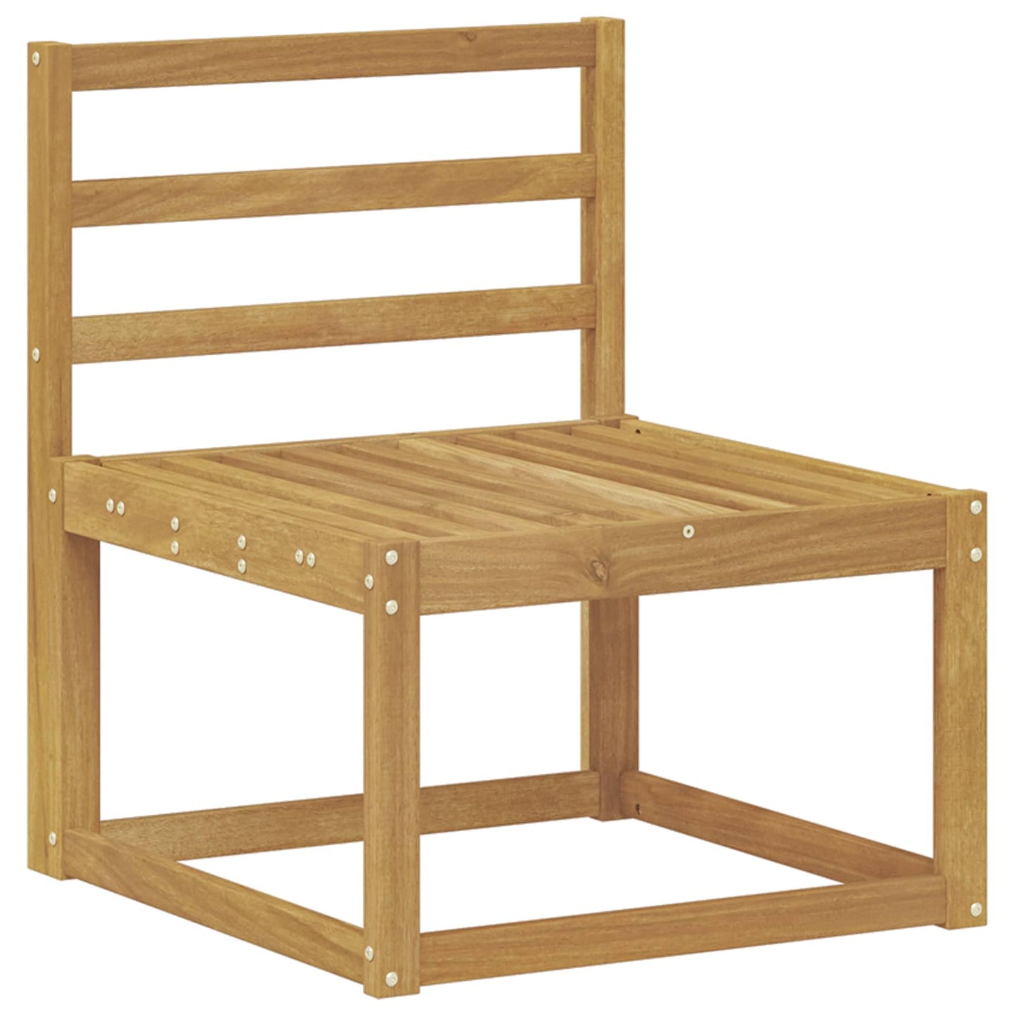 Outdoor Sofa Set 8 pcs White 59 x 59 x 37 cm Solid Acacia Wood