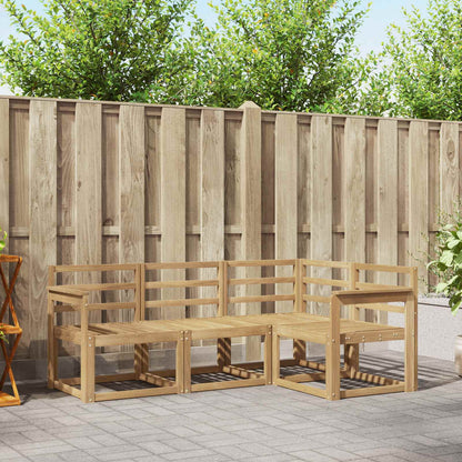 Outdoor Sofa Set 4 pcs White 187.5 x 128.5 x 73 cm
