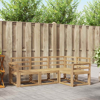 Outdoor Sofa Set 4 pcs White 190 x 130.5 x 73 cm