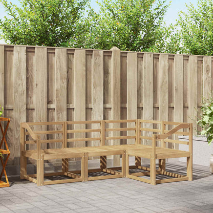 Outdoor Sofa Set 4 pcs White 185.5 x 126.5 x 73 cm