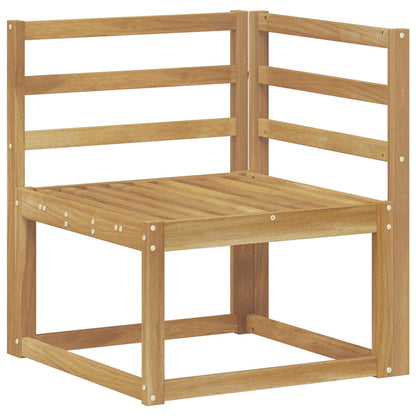 Outdoor Sofa Set 7 pcs White Solid Acacia Wood