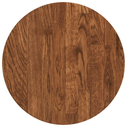 Table Top Light Brown Ø 30 x 2.5 cm Solid Oak Wood