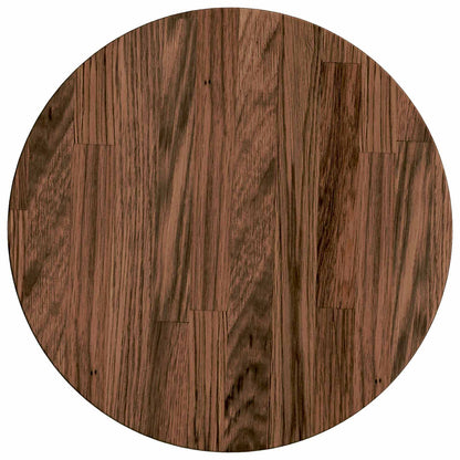 Table Top Dark Brown Ø 30 x 2.5 cm Solid Oak Wood