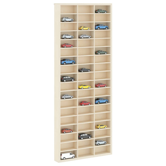Wall Display Case Wall-Mounted Beige 30 x 4.5 x 75 cm