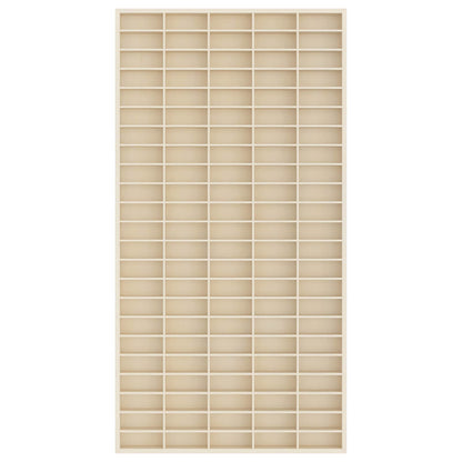 Wall Display Case Beige 50 x 4.5 x 96 cm Engineered Wood
