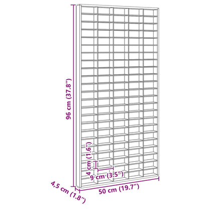 Wall Display Case Beige 50 x 4.5 x 96 cm Engineered Wood