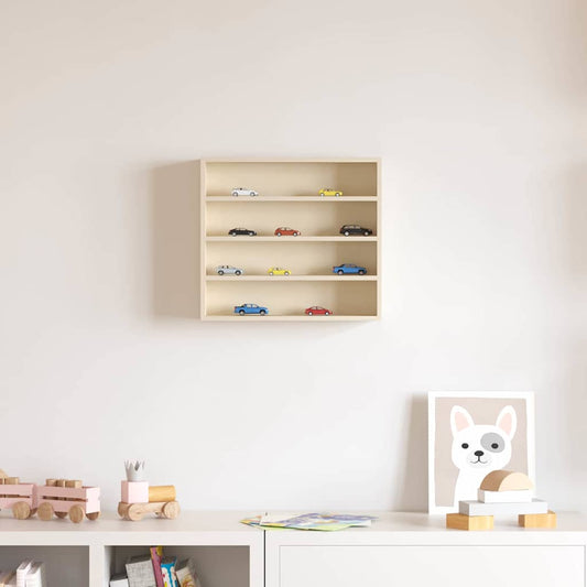 Wall Display Case Wall-Mounted Beige 40 x 8.5 x 37 cm