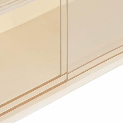 Wall Display Case with Shelf Beige 40 x 8.5 x 54 cm Plywood