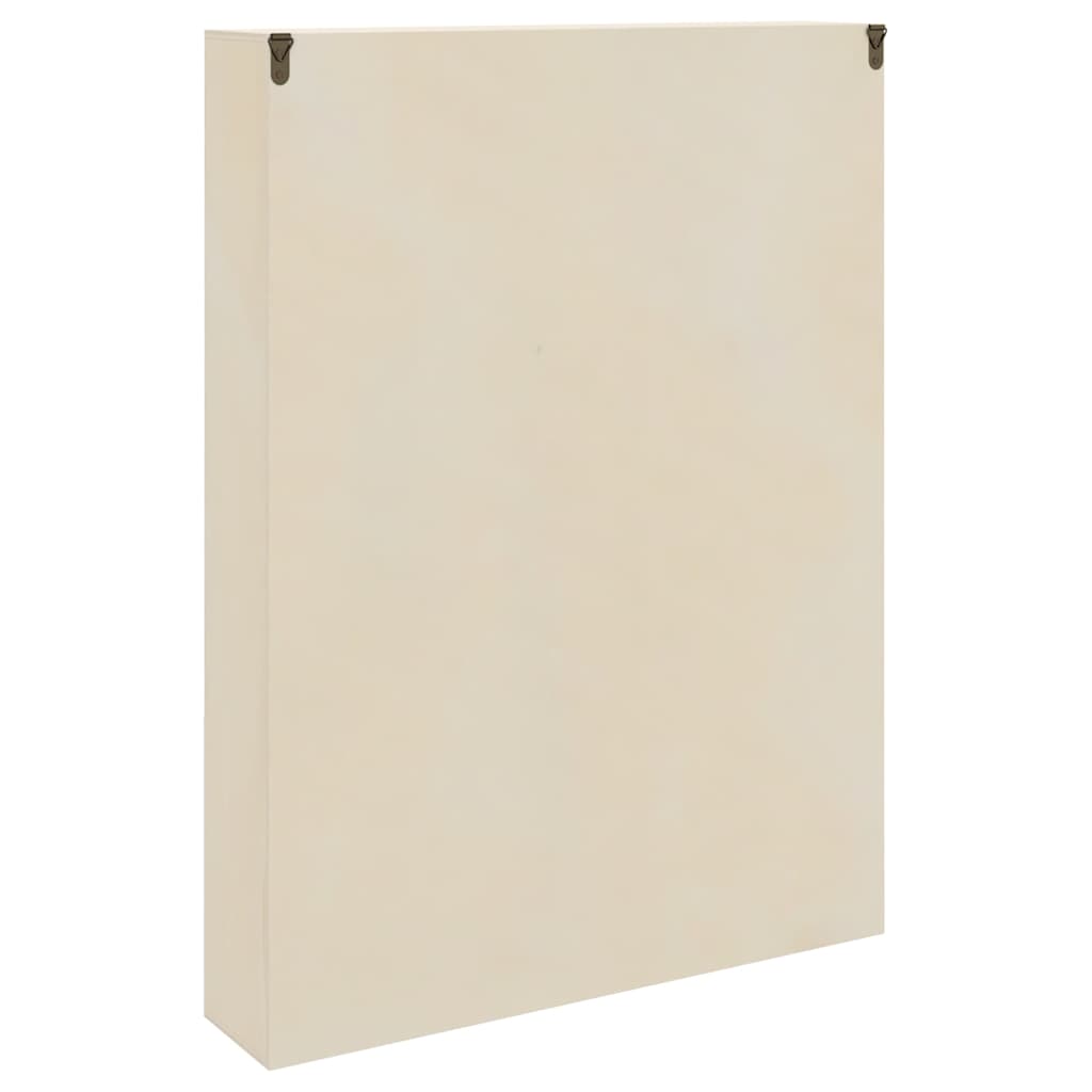 Wall Display Case with Shelf Beige 40 x 8.5 x 54 cm Plywood
