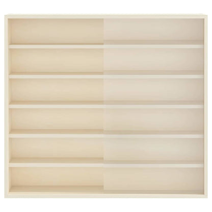 Wall Display Case with Shelf Beige 60 x 8.5 x 54 cm Plywood