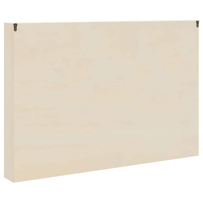 Wall Display Case with Shelf Beige 80 x 8.5 x 54 cm Plywood