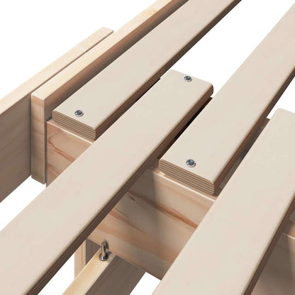 Bed Frame with Headboard Brown 80 x 200 cm Engineered Wood