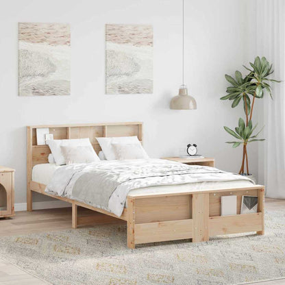 Bed Frame with Headboard Brown 120 x 200 cm Engineered Wood