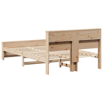 Bed Frame with Headboard Brown 120 x 200 cm Engineered Wood