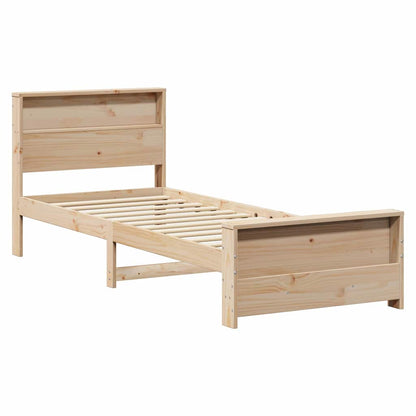Bed Frame with Headboard Brown 100 x 200 cm Engineered Wood