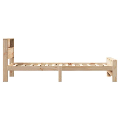 Bed Frame with Headboard Brown 100 x 200 cm Engineered Wood