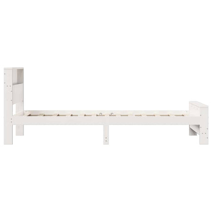 Bed Frame with Headboard White 100 x 200 cm Engineered Wood
