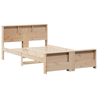 Bed Frame with Headboard Brown 140 x 190 cm Engineered Wood