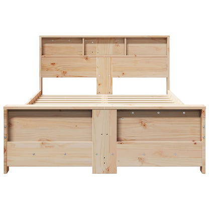 Bed Frame with Headboard Brown 140 x 190 cm Engineered Wood
