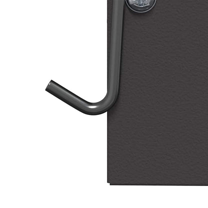 Rabbit Feeder Black 12.5 x 12.5 x 25 cm Cold-Rolled Steel
