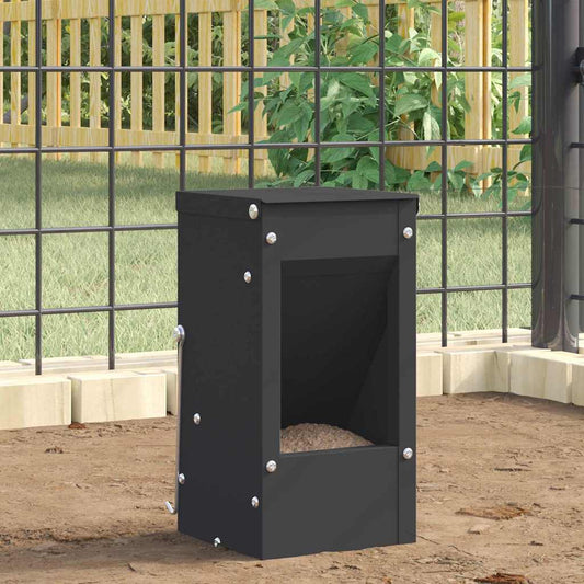 Rabbit Feeder Black 12.5 x 12.5 x 25 cm 1.5 kg