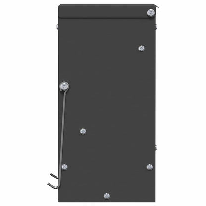 Rabbit Feeder Black 12.5 x 12.5 x 25 cm Cold-Rolled Steel