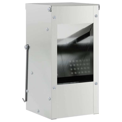 Rabbit Feeder Silver 12.5 x 12.5 x 25 cm Galvanised Steel