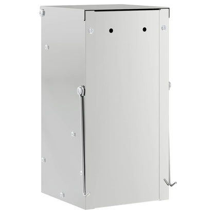 Rabbit Feeder Silver 12.5 x 12.5 x 25 cm Galvanised Steel