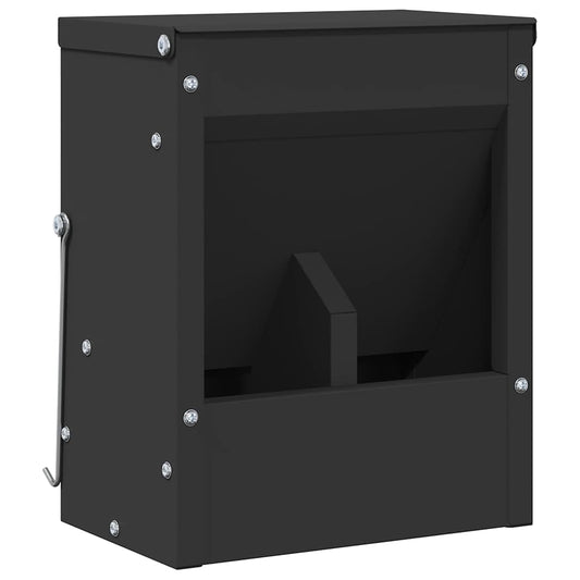 Rabbit Feeder Black 20 x 12.5 x 25 cm 3 kg Cold-Rolled Steel