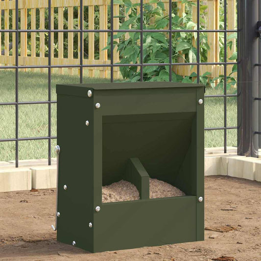 Rabbit Feeder Olive Green 20 x 12.5 x 25 cm 3 kg