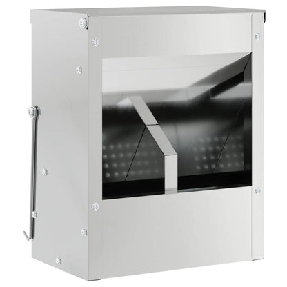 Rabbit Feeder Silver 20 x 12.5 x 25 cm Galvanised Steel