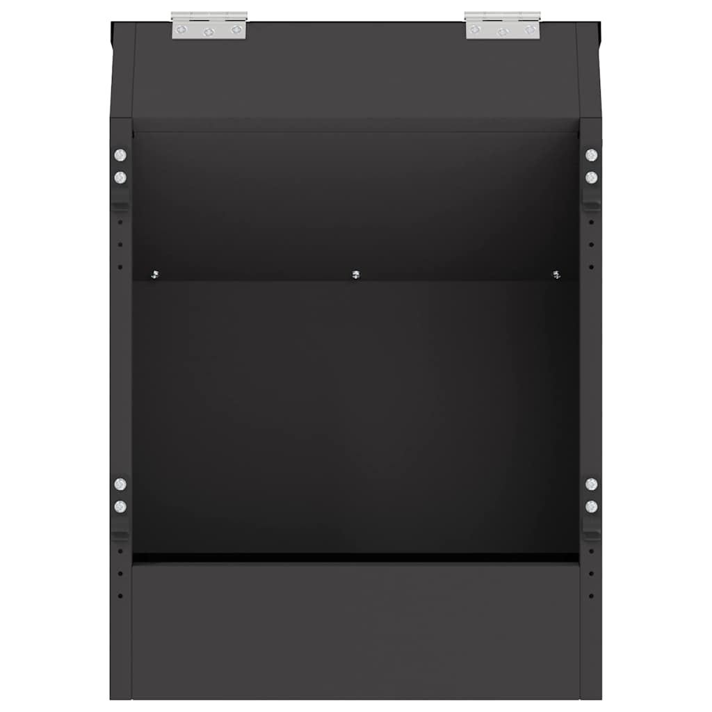 Rabbit Feeder Black 33.5 x 25.5 x 45.5 cm Cold-Rolled Steel
