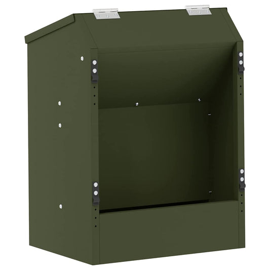 Rabbit Feeder Olive Green 33.5 x 25.5 x 45.5 cm 3 kg