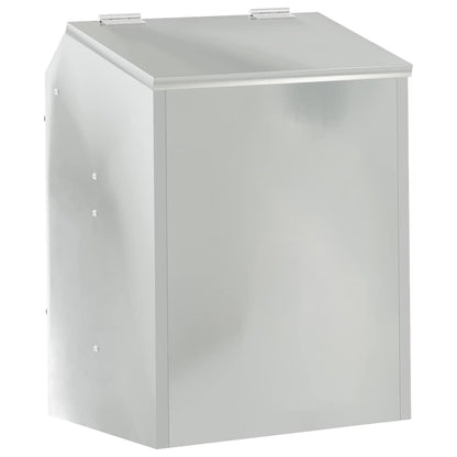 Rabbit Feeder Silver 33.5 x 25.5 x 45.5 cm Galvanised Steel