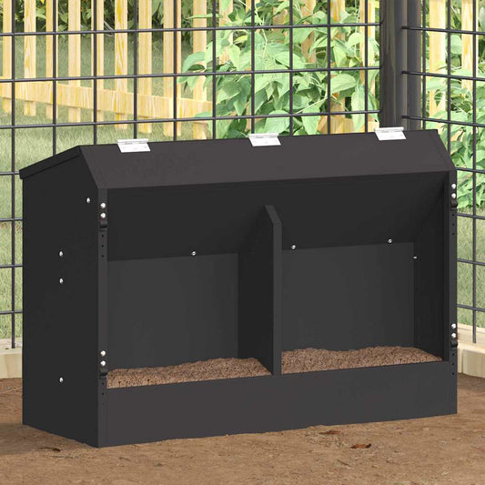 Rabbit Feeder Black 64.5 x 25.5 x 45.5 cm 6 kg