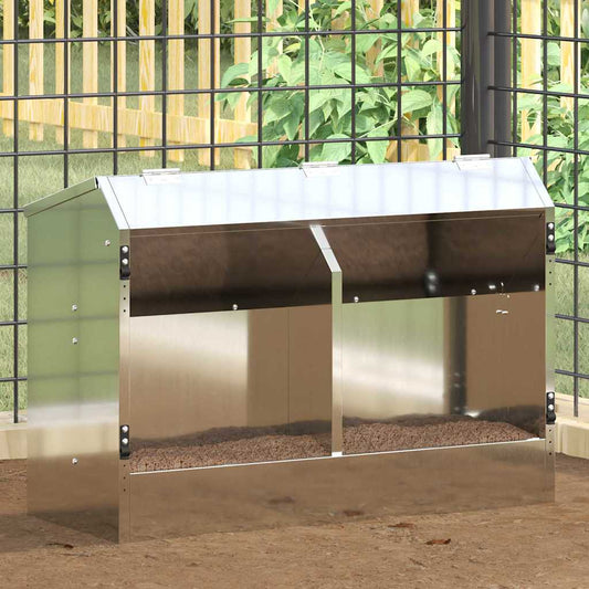 Rabbit Feeder Silver 64.5 x 25.5 x 45.5 cm 6 kg